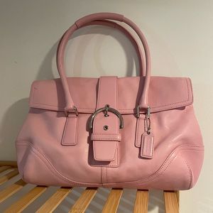 Vintage Pastel Pink leather Coach Purse